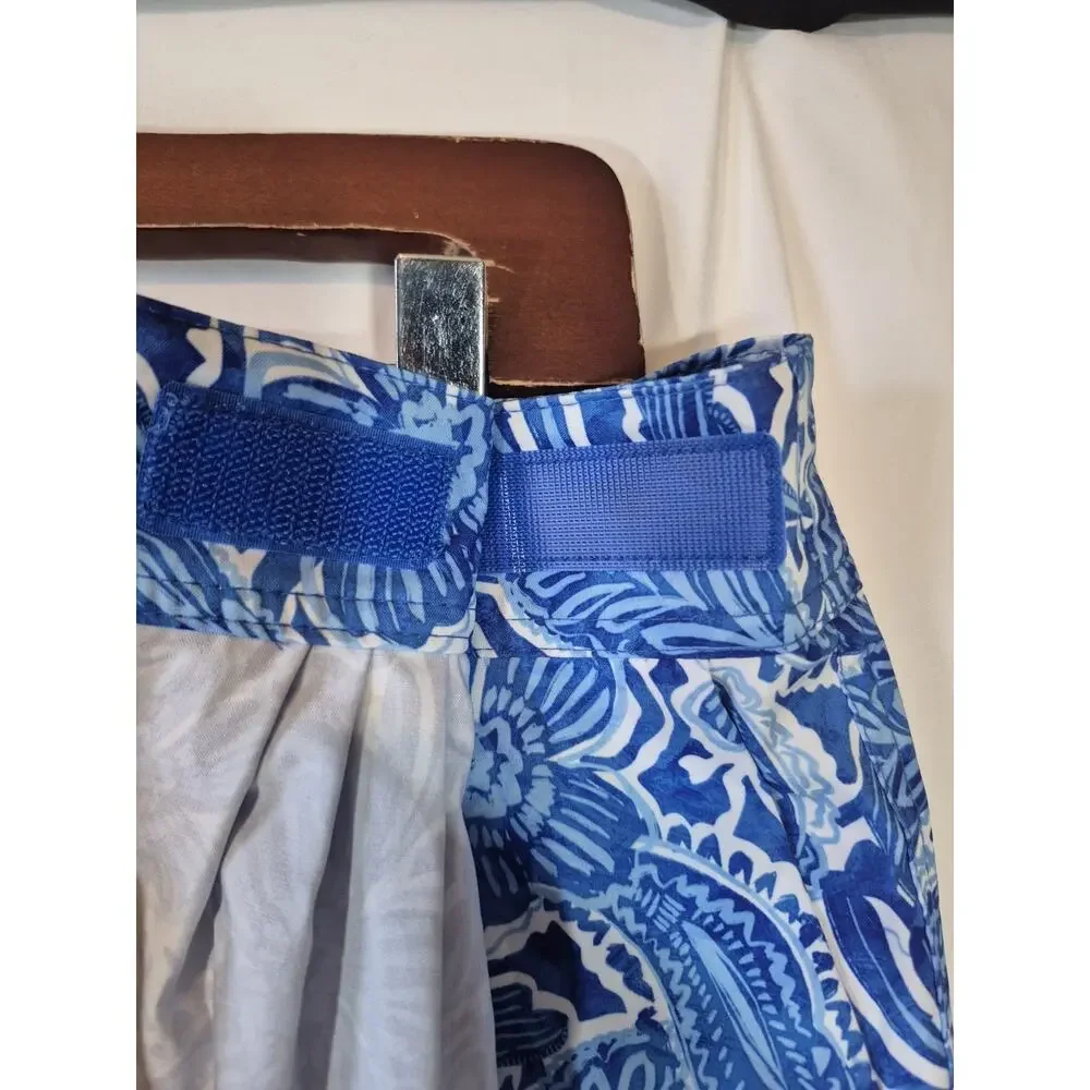 RipSkirt Hawaii Length 3 Wrap Skirt Large Happy Blues New w/Tags